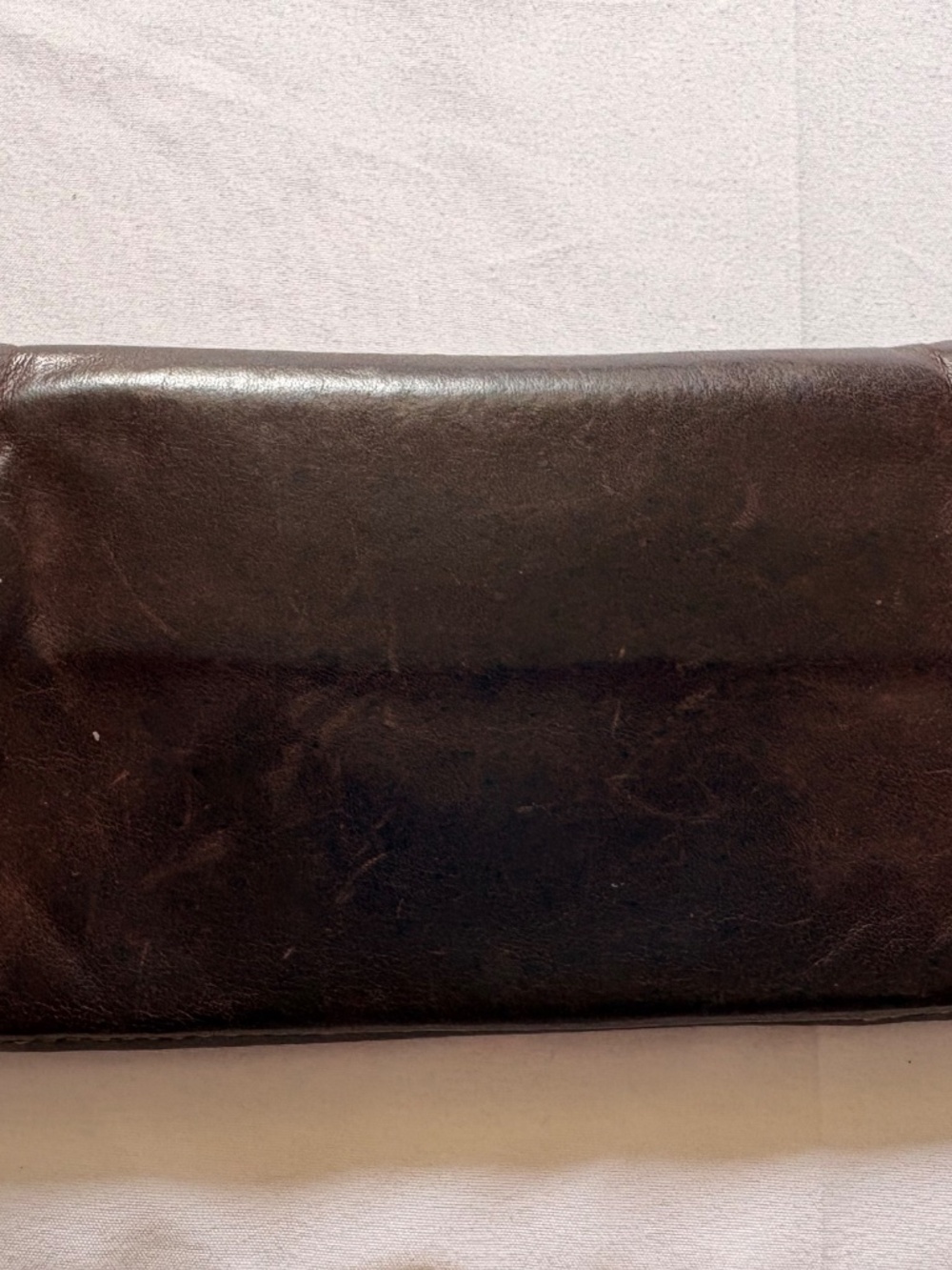 Vintage Towanny Genuine Brown Leather Wallet Pouch Trifold With Coin Pocket - Picture 2 of 13